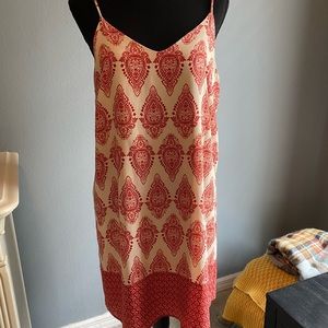 Soprano Orange and Cream printed sundress